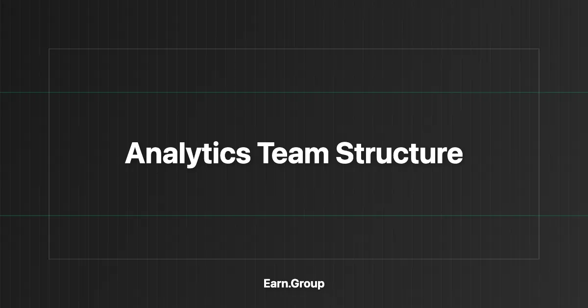 Analytics Team Structure Guide