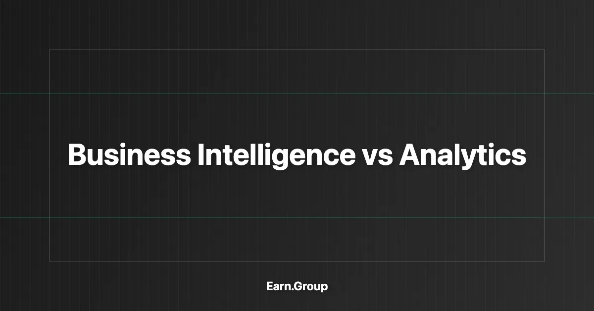 Business Intelligence vs Analytics Guide