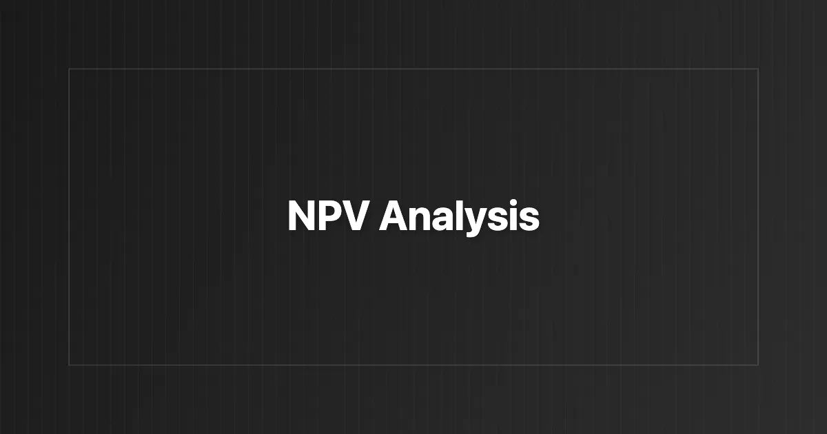 NPV Calculator Guide