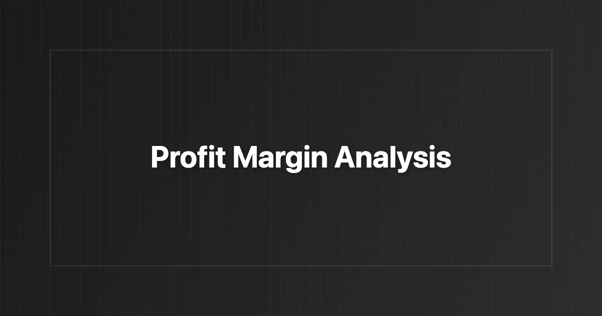 Profit Margin Calculator Guide
